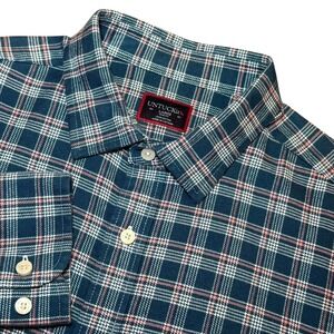 UNTUCKit Balthazar Flannel Shirt Mens Large Slim Fit Green Plaid Button Down